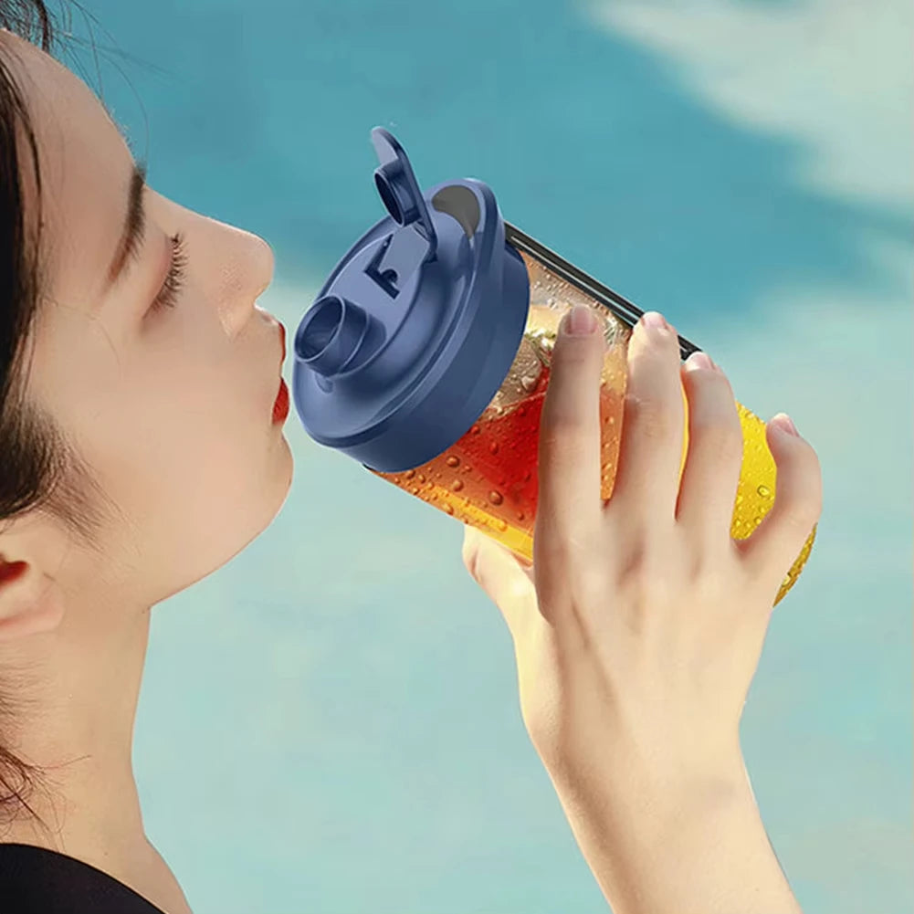 "Portable Electric Fruit Juicer - Double Cup USB Rechargeable Blender for Home Use"